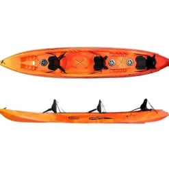 SEAFLO Premium Sit-on Kayak Yellow/Red 16′ 2.4