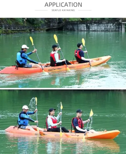 SEAFLO Premium Sit-on Kayak Yellow/Red 16′ 2.4