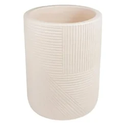Seasonal Living Provenance Signature Ceramic 2-Piece Textured Planters Cream