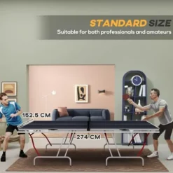 Senyuzhilan Portable Folding Ping Pong Table Charcoal Gray