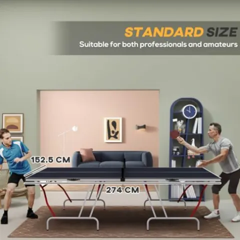 Senyuzhilan Portable Folding Ping Pong Table Charcoal Gray