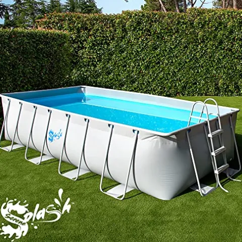 SereneLife Rectangular Above Ground Swimming Pool Set 12′ x 24′ x 52′