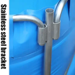 Sermair Blue Canvas Pool Folding Plastic Swimming Pool Multi-Functional Water Storage Tank 157×47 Inch