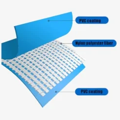 Sermair Canvas Folding Swimming Pool Blue