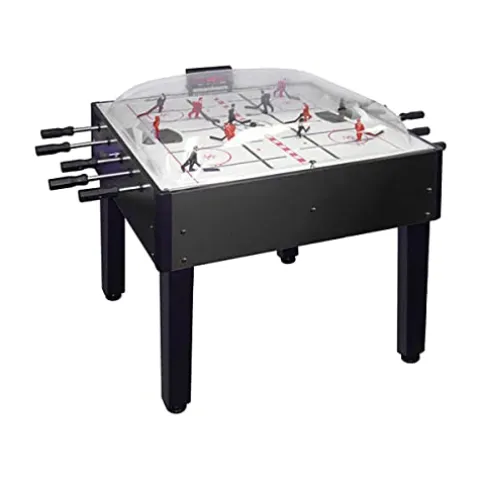 Shelti Breakout Dome Bubble Rod Hockey Game Table Black