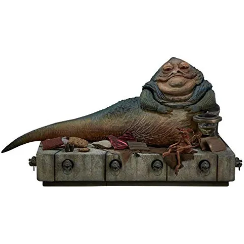 Sideshow Star Wars Jabba The Hutt Throne Deluxe 1/6 Scale Figure Olive Green