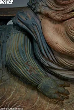 Sideshow Star Wars Jabba The Hutt Throne Deluxe 1/6 Scale Figure Olive Green