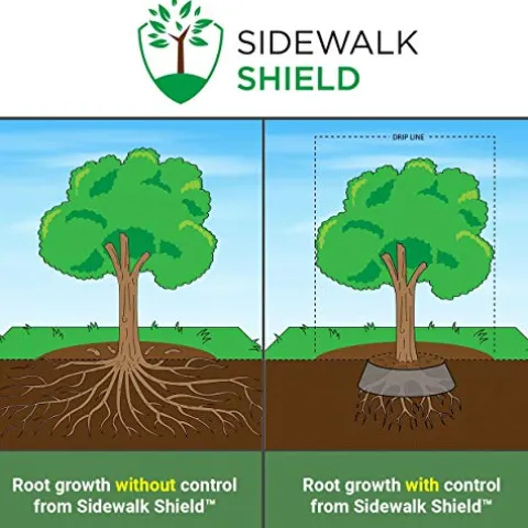 Sidewalk Shield Tree Root Barrier Standard Duty 30 Inch Depth 100 Feet