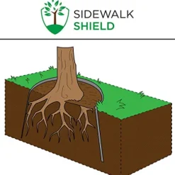 Sidewalk Shield Tree Root Barrier Standard Duty 30 Inch Depth 100 Feet