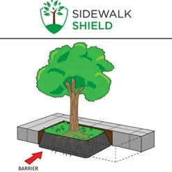 Sidewalk Shield Tree Root Barrier Standard Duty 30 Inch Depth 100 Feet