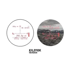 Sig Sauer KILO10K-ABS HD 10x42mm Waterproof Ballistic Laser Rangefinder Binoculars FDE