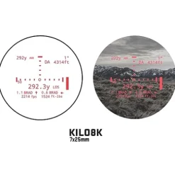 Sig Sauer KILO8K-ABS 7x25mm Tactical Hunting Laser Monocular Rangefinder Brown