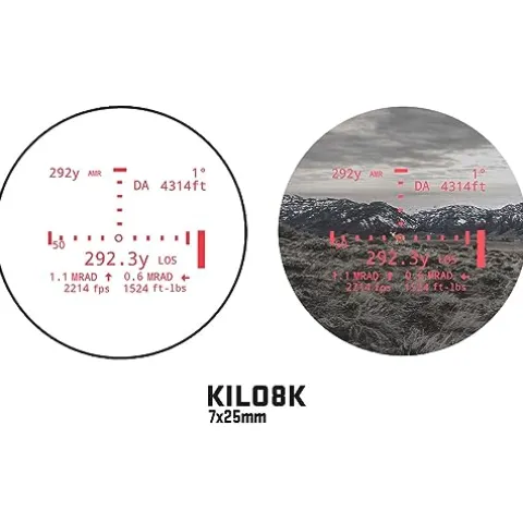 Sig Sauer KILO8K-ABS 7x25mm Tactical Hunting Laser Monocular Rangefinder Brown