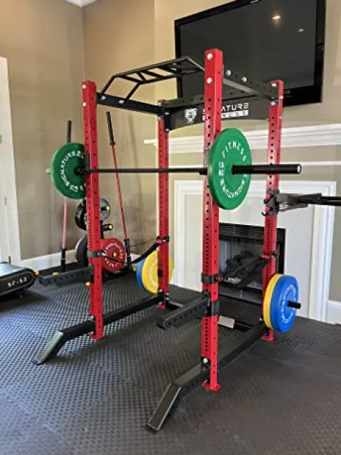 Signature Fitness SF-3 Power Cage Squat Rack Red