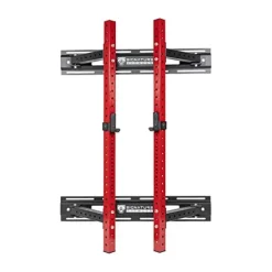 Signature Fitness Wall Mounted Fold-in Power Cage Squat Rack Red