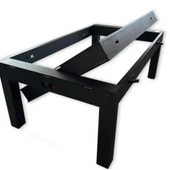 SIMBASHOPPING USA 7 FT Multi Games Pool Table Red Air Hockey + Table Tennis + Table Top – Strike Red, Black