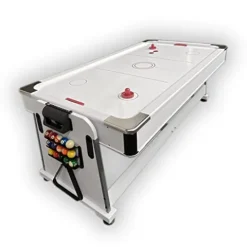 SIMBASHOPPING USA Pool Table 7FT Multigame Blue Air Hockey + Table Tennis + Table Top – Polar Blue, White