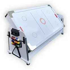 SIMBASHOPPING USA Pool Table 7FT Multigame Blue Air Hockey + Table Tennis + Table Top – Polar Blue, White
