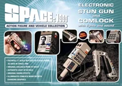 Sixteen 12 Space 1999 Stun Gun & Comlock with Light and Sound Silver