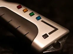 Sixteen 12 Space 1999 Stun Gun & Comlock with Light and Sound Silver