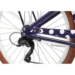 sixthreezero A/O Frida Limited 7-Speed Step-Through Touring Hybrid Bicycle Navy & White Spots