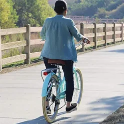 sixthreezero A/O Frida Women’s Bicycle 7-Speed Step-Through Touring Hybrid Bike Mint Green