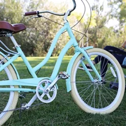 sixthreezero A/O Frida Women’s Bicycle 7-Speed Step-Through Touring Hybrid Bike Mint Green