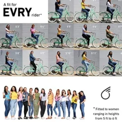 sixthreezero EVRYjourney Steel Women’s Step-Through Touring Hybrid Bike Teal