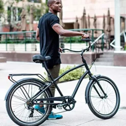 sixthreezero EVRYjourney Mens Bike Ashe Amber w/ Brown Seat/Grips