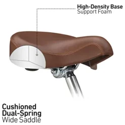 sixthreezero EVRYjourney Mens Bike Ashe Amber w/ Brown Seat/Grips