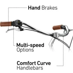 sixthreezero EVRYjourney Mens Bike Ashe Amber w/ Brown Seat/Grips