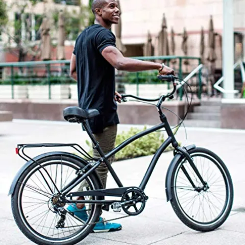 sixthreezero EVRYjourney Men’s Bike Denim Honey w/ Brown Seat/Grips