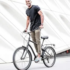 sixthreezero EVRYjourney Men’s Bike Denim Honey w/ Brown Seat/Grips