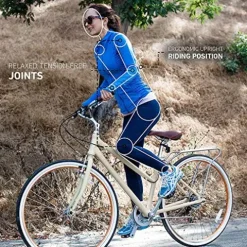 sixthreezero Explore Your Range Women’s 7-Speed Hybrid Road Bike with Rear Rack, Mint Green