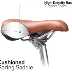 sixthreezero Explore Your Range Women’s 7-Speed Hybrid Road Bike with Rear Rack, Mint Green