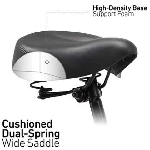 sixthreezero Women’s Beach Cruiser Bike Around The Block Hybrid Bicycle Coral w/ Black Seat/Grips