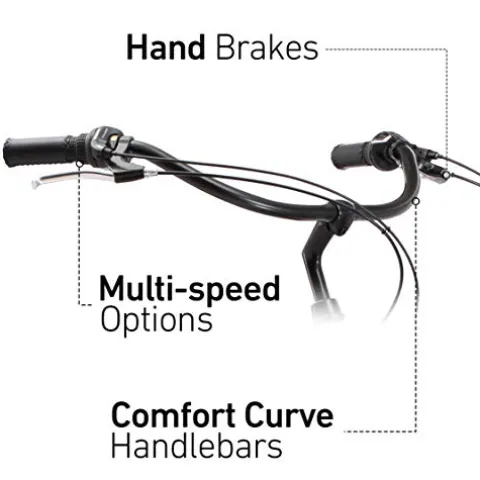 sixthreezero Women’s Beach Cruiser Bike 21-Speed Step-Through Touring Hybrid Bicycle Coral w/ Black Seat/Grips