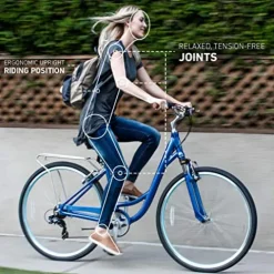 sixthreezero Women’s Body Ease Comfort Bike Navy Blue 26″ – 17″/One Size