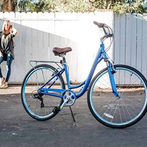 sixthreezero Women’s 3-Speed Comfort Bike with Rear Rack, 26″ Wheels/17″ Frame, Cream