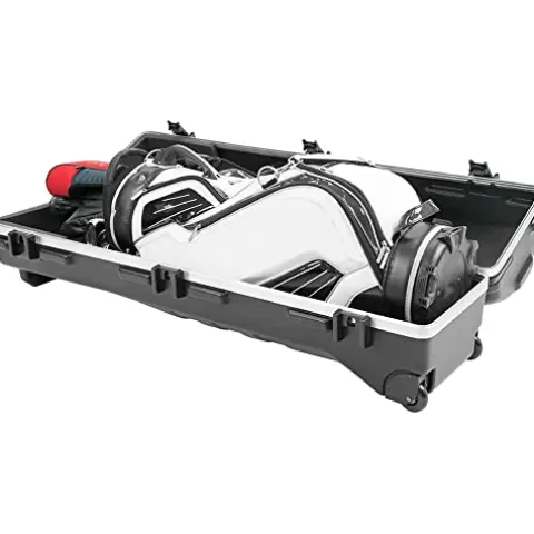 SKB Deluxe Hard Plastic Golf Bag Travel Case with Wheels