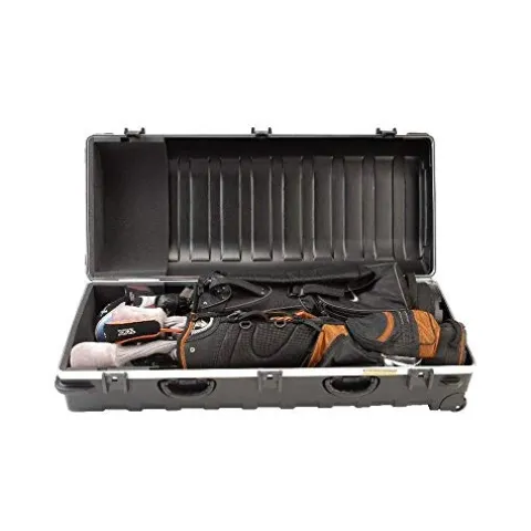 SKB Double ATA Golf Bag Travel Case with Wheels Black