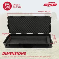SKB iSeries Compact Ultimate Hard Exterior Waterproof Bow Carrying Case Multi
