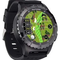 SkyCaddie LX5C Golf GPS Watch with Ceramic Bezel Black