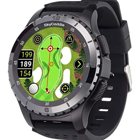 SkyCaddie LX5C Golf GPS Watch with Ceramic Bezel Black