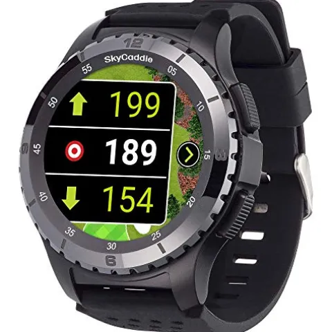 SkyCaddie LX5C Golf GPS Watch with Ceramic Bezel Black