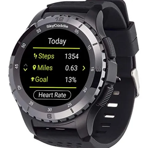 SkyCaddie LX5C Golf GPS Watch with Ceramic Bezel Black