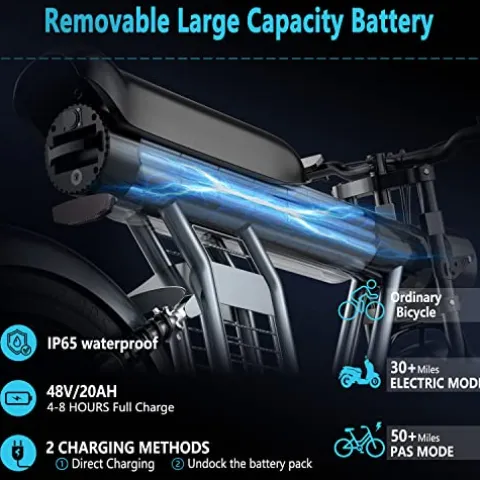 SMARTRAVEL Electric Bike for Adults, 1200W Brushless Motor, 48V/20Ah, 20”x4.0 Fat Tire, 32MPH, Old Version