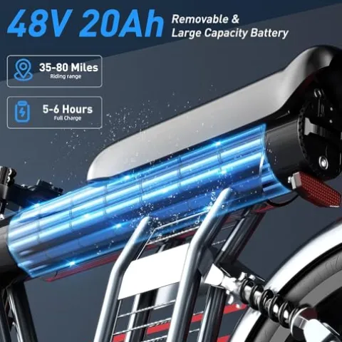 SMARTRAVEL Electric Bike for Adults 1200W Brushless Motor 20Ah Battery 20”x4.0 Fat Tire Up to 32MPH Commuter E-Bike with Turn Signals New Version