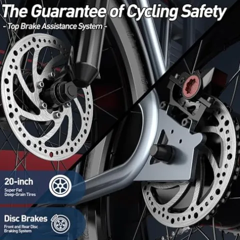 SMARTRAVEL Electric Bike for Adults 1200W Brushless Motor 20Ah Battery 20”x4.0 Fat Tire Up to 32MPH Commuter E-Bike with Turn Signals New Version