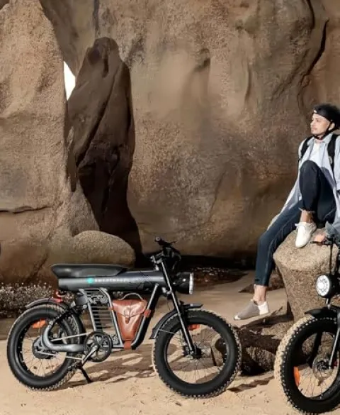 SMARTRAVEL Electric Bike for Adults 1200W Brushless Motor 20Ah Battery 20”x4.0 Fat Tire Up to 32MPH Commuter E-Bike with Turn Signals New Version